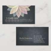 Yoga Mediation Instructor Class Pass Loyalty Card Treuekarte (Vorne/Hinten)