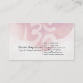 Yoga Mediation Instructor Class Pass Loyalty Card Treuekarte (Rückseite)