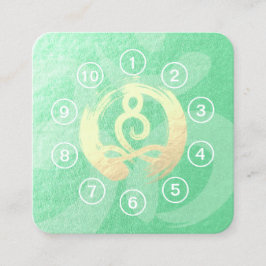 Yoga Mediation Instructor Class Pass Loyalty Card Treuekarte