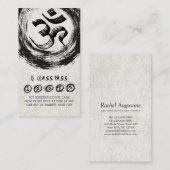 Yoga Mediation Instructor Class Pass Loyalty Card Treuekarte (Vorne/Hinten)