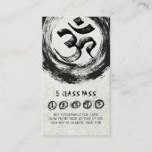 Yoga Mediation Instructor Class Pass Loyalty Card Treuekarte (Vorderseite)