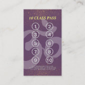 Yoga Mediation Instructor Class Pass Loyalty Card Treuekarte (Vorderseite)