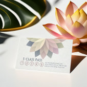 Yoga Mediation Instructor Class Pass Loyalty Card Treuekarte