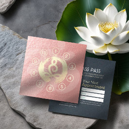 Yoga Mediation Instructor Class Pass Loyalty Card Treuekarte