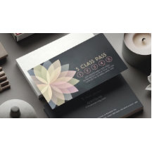 Yoga Mediation Instructor Class Pass Loyalty Card