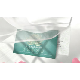 Yoga Mediation Instructor Class Pass Loyalty Card Treuekarte