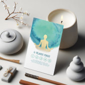 Yoga Mediation Instructor Class Pass Loyalty Card Treuekarte