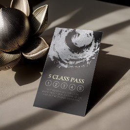 Yoga Mediation Instructor Class Pass Loyalty Card Treuekarte
