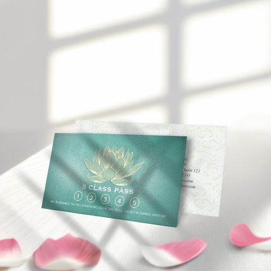Yoga Mediation Instructor Class Pass Loyalty Card Treuekarte