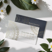 Yoga Mediation Instructor Class Pass Loyalty Card Treuekarte
