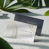 Yoga Mediation Instructor Class Pass Loyalty Card Treuekarte