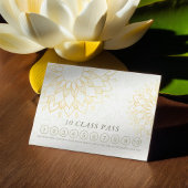 Yoga Mediation Instructor Class Pass Loyalty Card Treuekarte