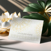 Yoga Mediation Instructor Class Pass Loyalty Card Treuekarte