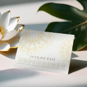 Yoga Mediation Instructor Class Pass Loyalty Card Treuekarte