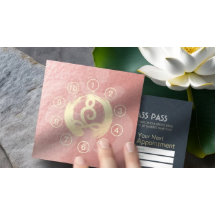 Yoga Mediation Instructor Class Pass Loyalty Card