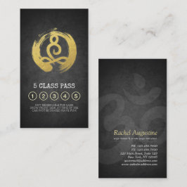 Yoga Mediation Instructor Class Pass Loyalty Card Treuekarte