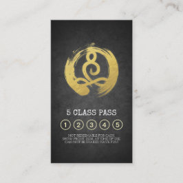 Yoga Mediation Instructor Class Pass Loyalty Card Treuekarte