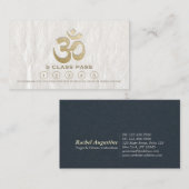 Yoga Mediation Instructor Class Pass Loyalty Card Treuekarte (Vorne/Hinten)