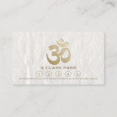 Yoga Mediation Instructor Class Pass Loyalty Card Treuekarte (Vorderseite)