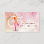 Yoga Mediation Instructor Class Pass Loyalty Card Treuekarte (Vorderseite)