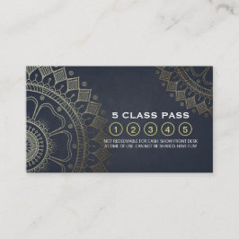 Yoga Mediation Instructor Class Pass Loyalty Card Treuekarte