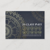 Yoga Mediation Instructor Class Pass Loyalty Card Treuekarte (Vorderseite)