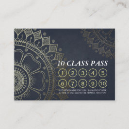 Yoga Mediation Instructor Class Pass Loyalty Card Treuekarte