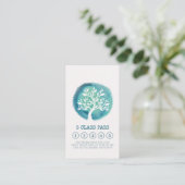 Yoga Mediation Instructor Class Pass Loyalty Card Treuekarte (Stehend Vorderseite)