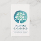 Yoga Mediation Instructor Class Pass Loyalty Card Treuekarte (Vorderseite)