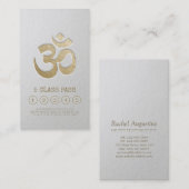 Yoga Mediation Instructor Class Pass Loyalty Card Treuekarte (Vorne/Hinten)