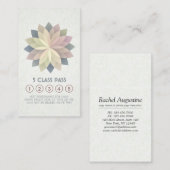 Yoga Mediation Instructor Class Pass Loyalty Card Treuekarte (Vorne/Hinten)