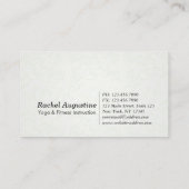 Yoga Mediation Instructor Class Pass Loyalty Card Treuekarte (Rückseite)