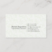 Yoga Mediation Instructor Class Pass Loyalty Card Treuekarte (Rückseite)