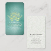 Yoga Mediation Instructor Class Pass Loyalty Card Treuekarte (Vorne/Hinten)