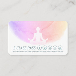 Yoga Mediation Instructor Class Pass Loyalty Card Treuekarte