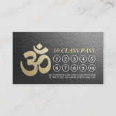 Yoga Mediation Instructor Class Pass Loyalty Card Treuekarte (Vorderseite)
