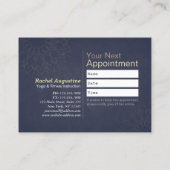 Yoga Mediation Instructor Class Pass Loyalty Card Treuekarte (Rückseite)