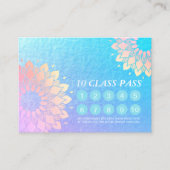 Yoga Mediation Instructor Class Pass Loyalty Card Treuekarte (Vorderseite)