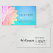 Yoga Mediation Instructor Class Pass Loyalty Card Treuekarte (Vorne/Hinten)