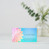 Yoga Mediation Instructor Class Pass Loyalty Card Treuekarte (Stehend Vorderseite)