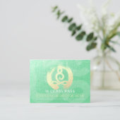 Yoga Mediation Instructor Class Pass Loyalty ZEN Treuekarte (Stehend Vorderseite)