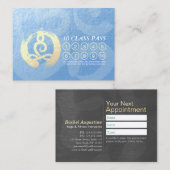 Yoga Mediation Instructor Class Pass Loyalty ZEN Treuekarte (Vorne/Hinten)
