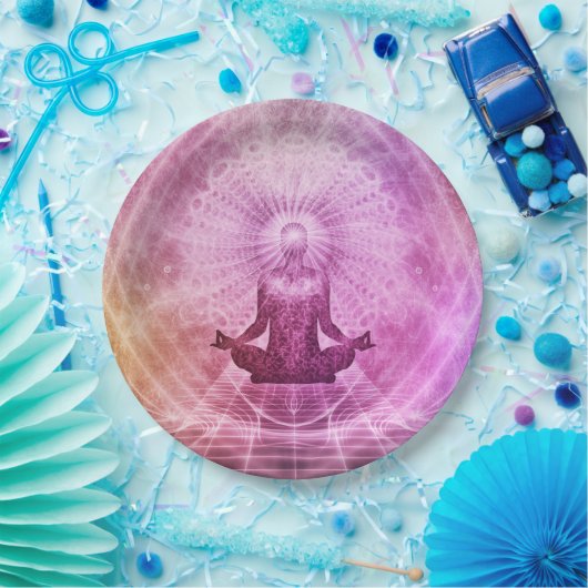 Yoga Mediation Pappteller (Party)