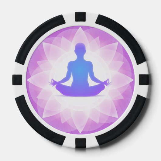 Yoga Mediation Pokerchips (Vorderseite)