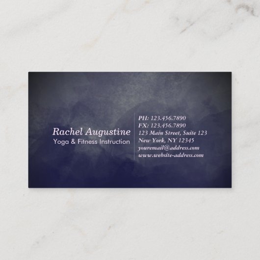 Yoga Mediation Pose Om Sign Class Pass Treuekarte (Rückseite)