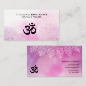 Yoga Mediation Tribal Muster | Wasserfarbe Visitenkarte (Vorne/Hinten)