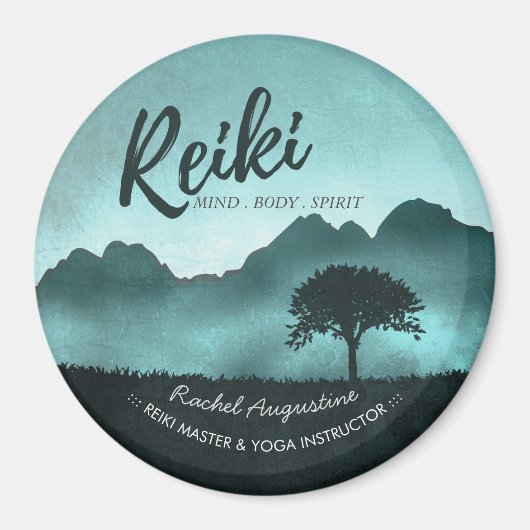Yoga-Mediationslehrer des Naturlehrers Reiki Magnet (Vorne)