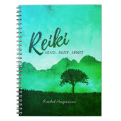 Yoga-Mediationslehrer des Naturlehrers Reiki Notizblock (Vorderseite)