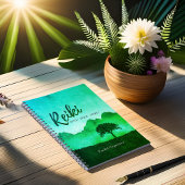 Yoga-Mediationslehrer des Naturlehrers Reiki Notizblock