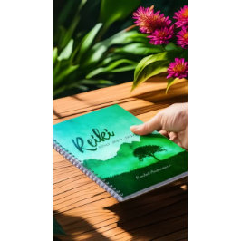 Yoga-Mediationslehrer des Naturlehrers Reiki Notizblock